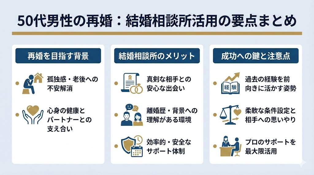 50代男性のバツイチ婚活の進め方