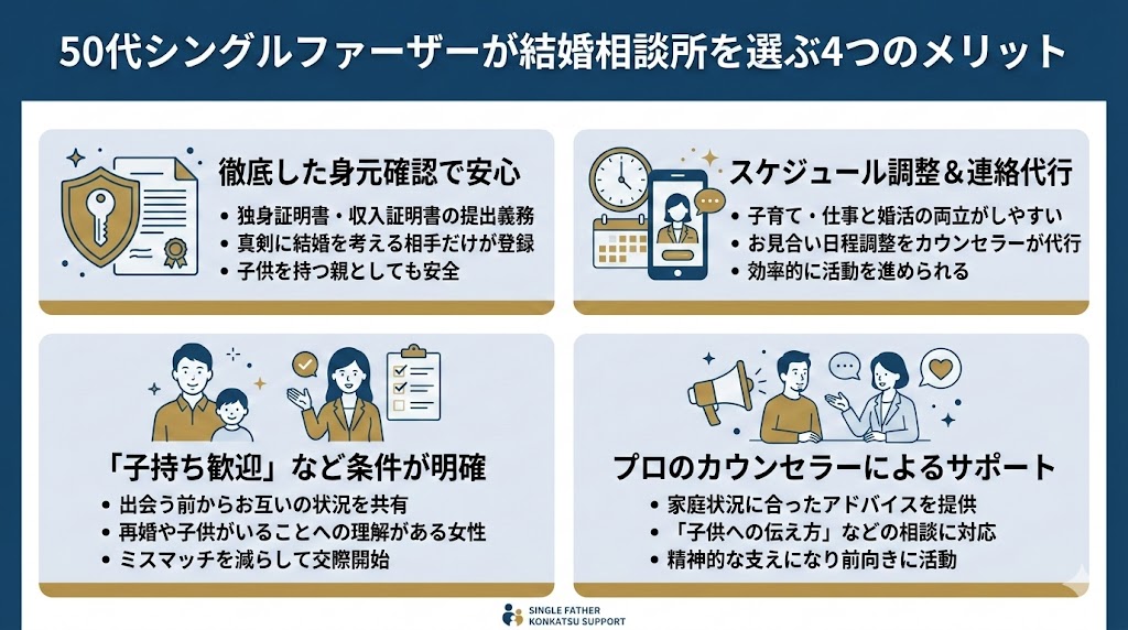 50代シングルファーザーの婚活成功法